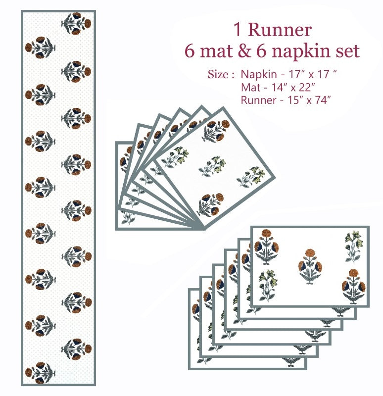 Table Runner Set - Grey