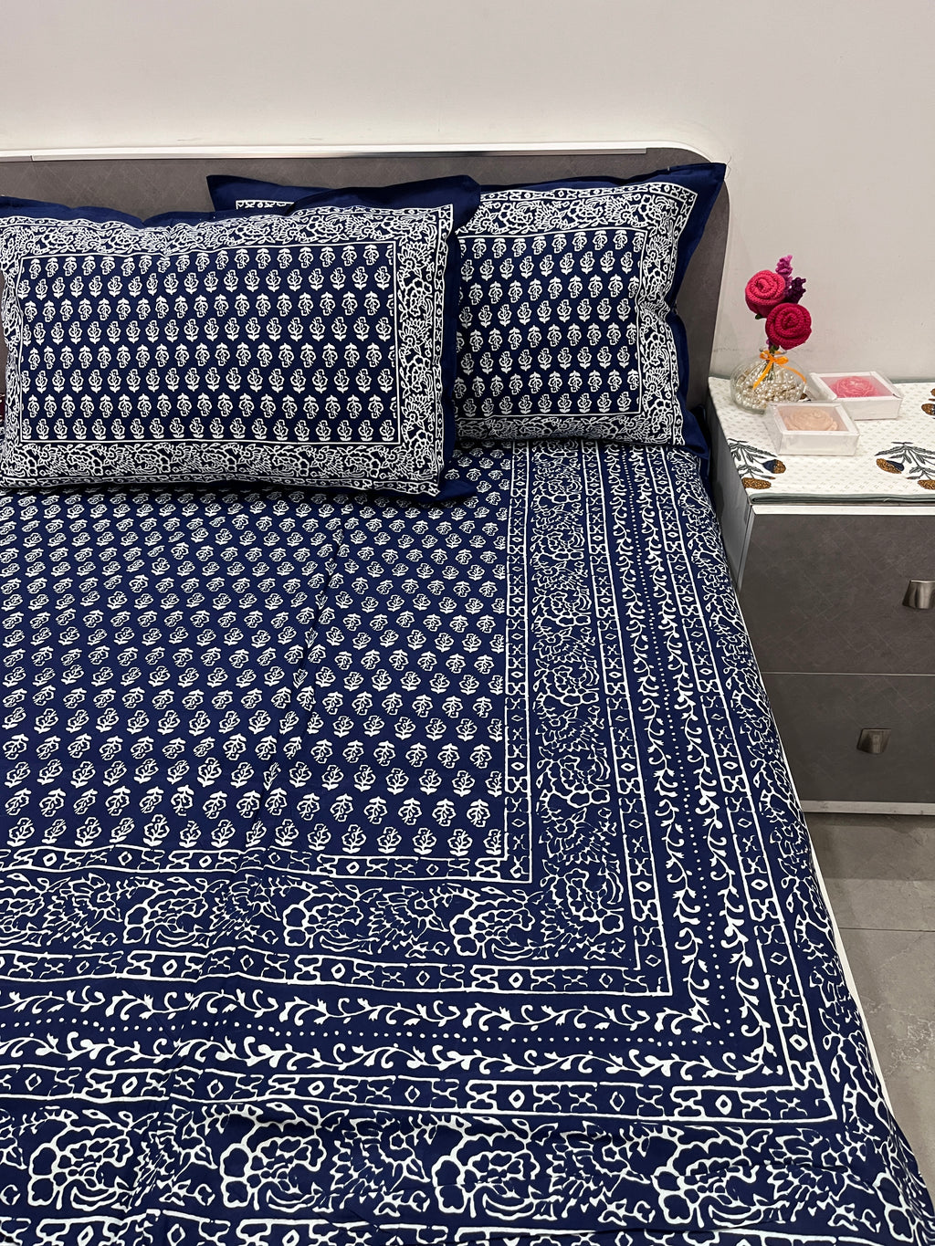 Indigo Bedsheet - Mix