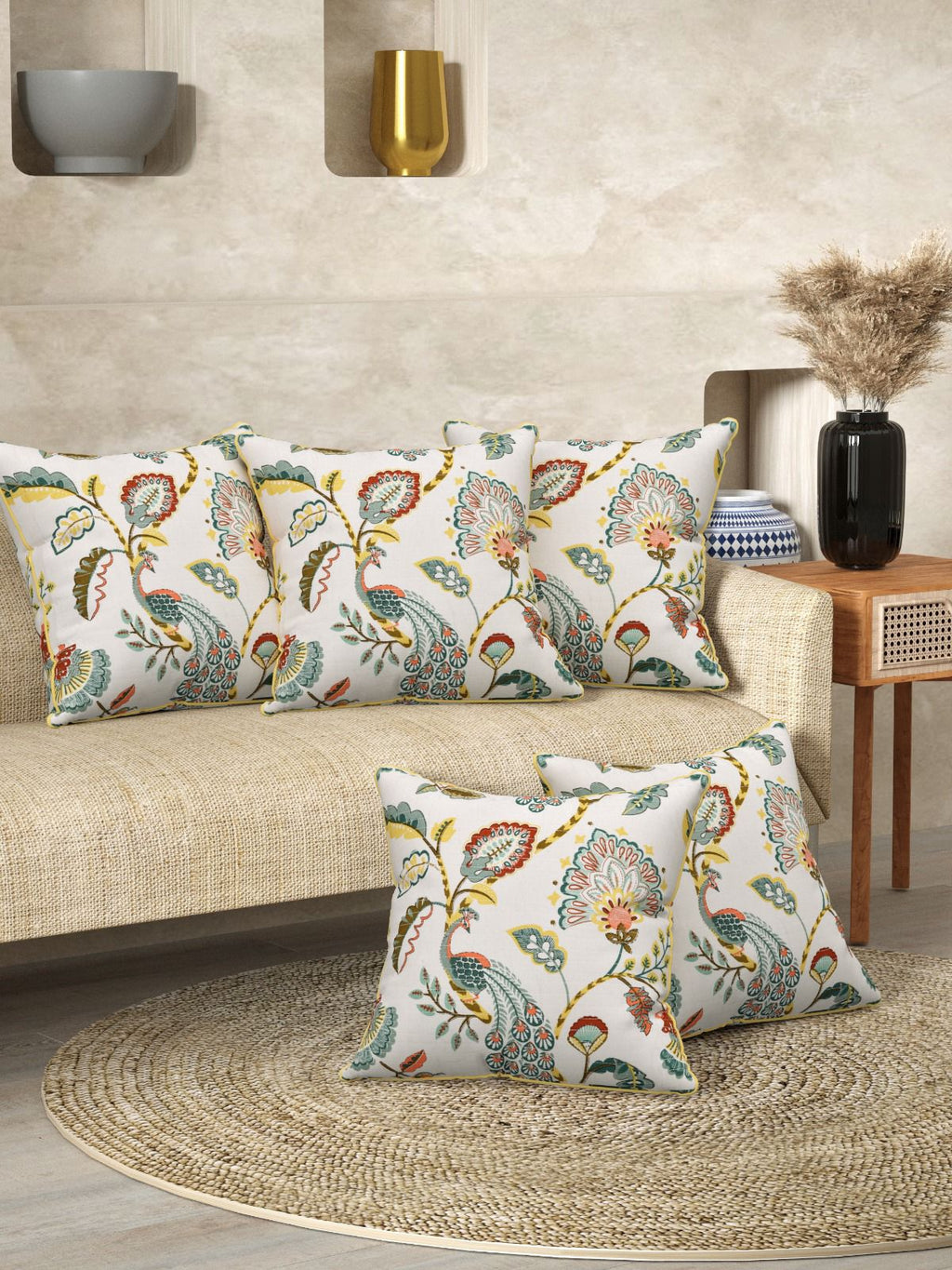Block-printed Cushion Cover