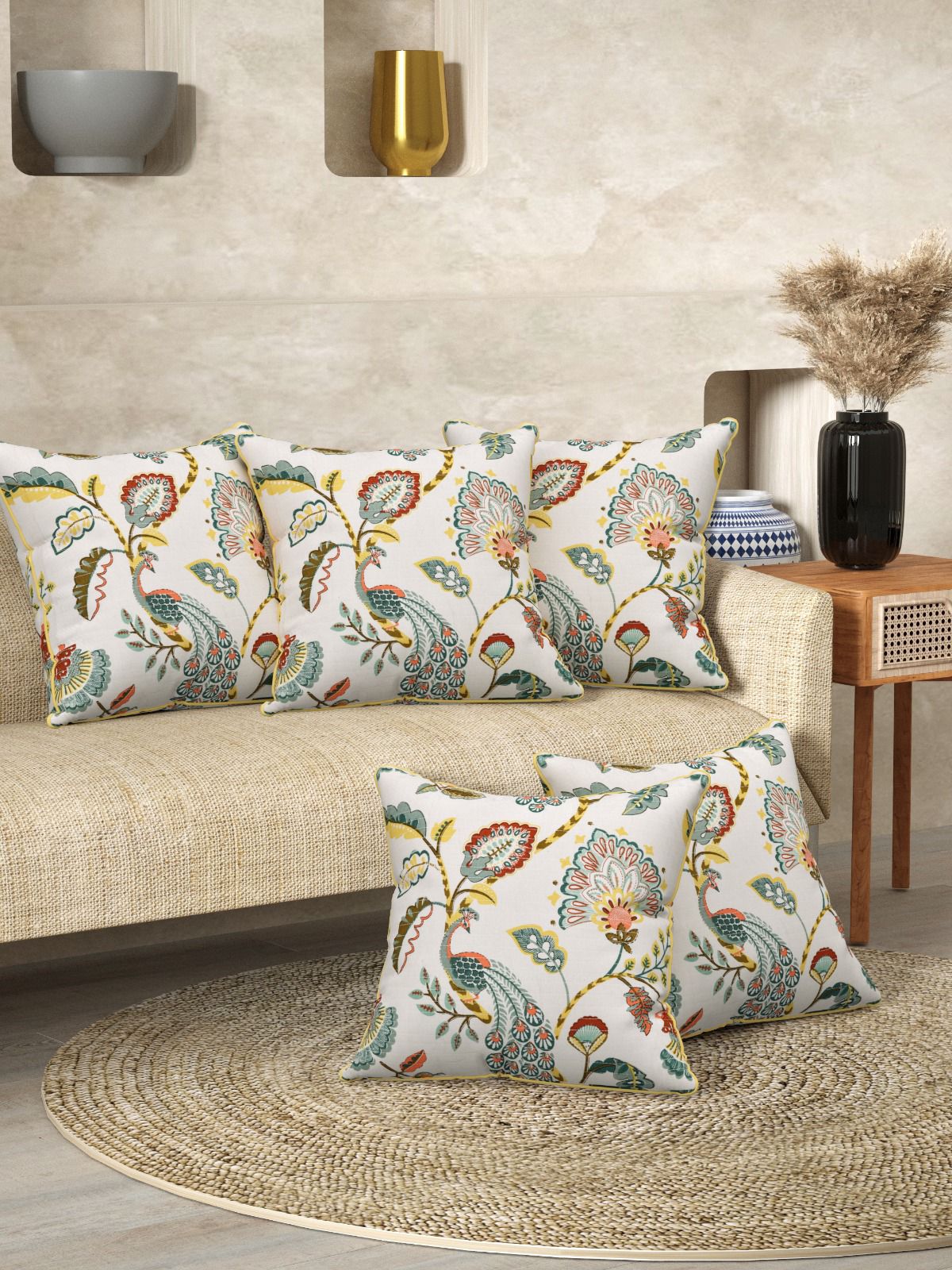 Block-printed Cushion Cover