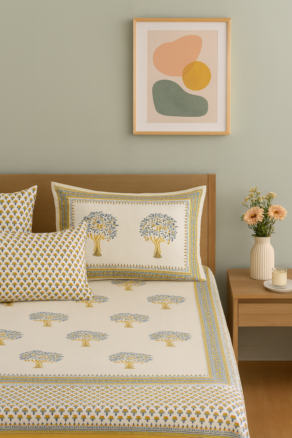 Handblock Bedsheet (YT)