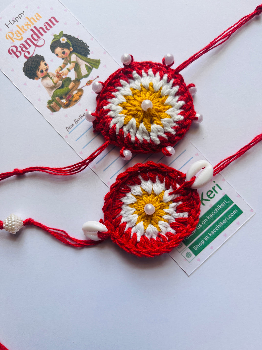 Crochet Bhaiya-Bhabhi Rakhi