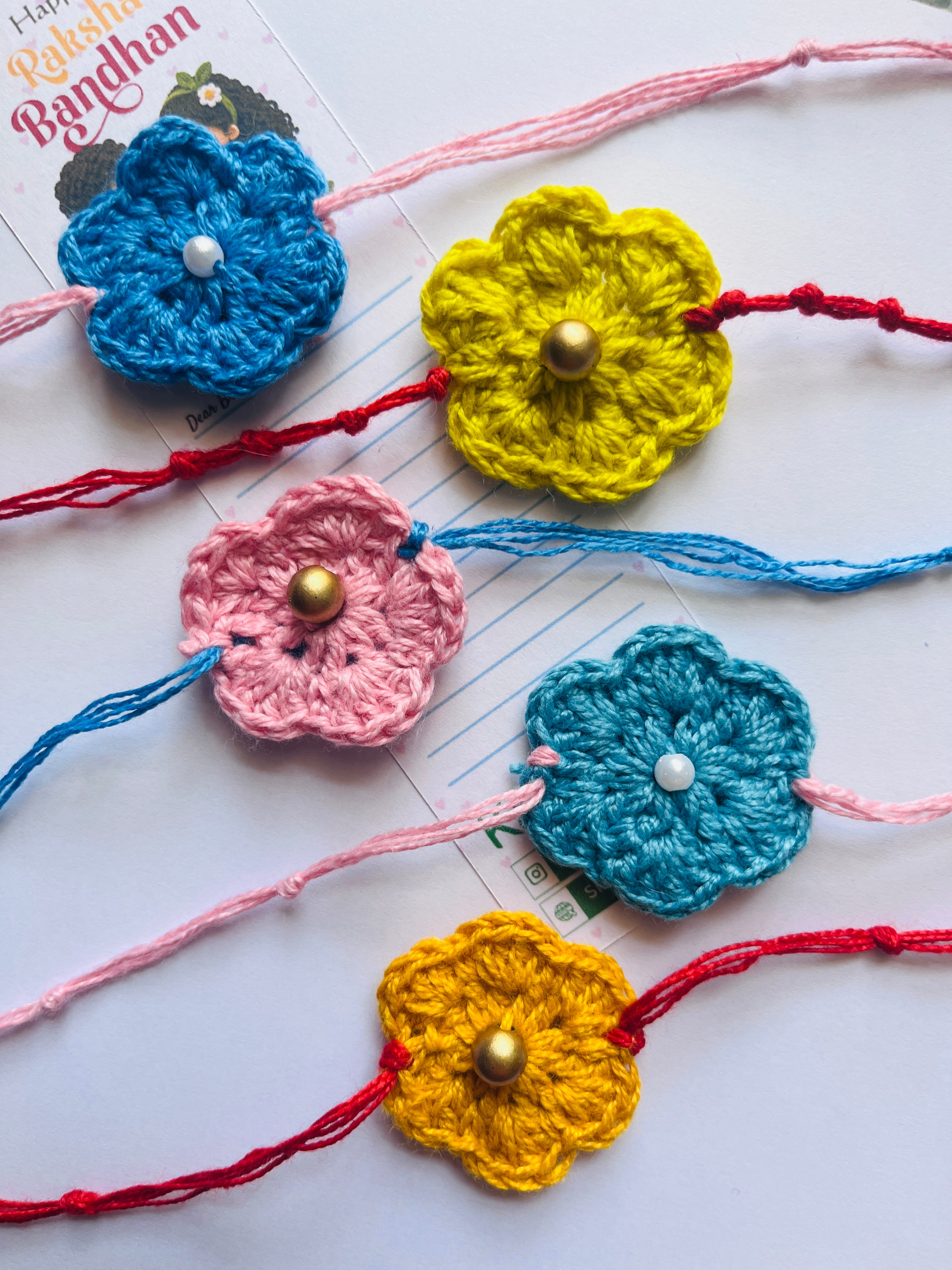 Crochet Rakhi Set