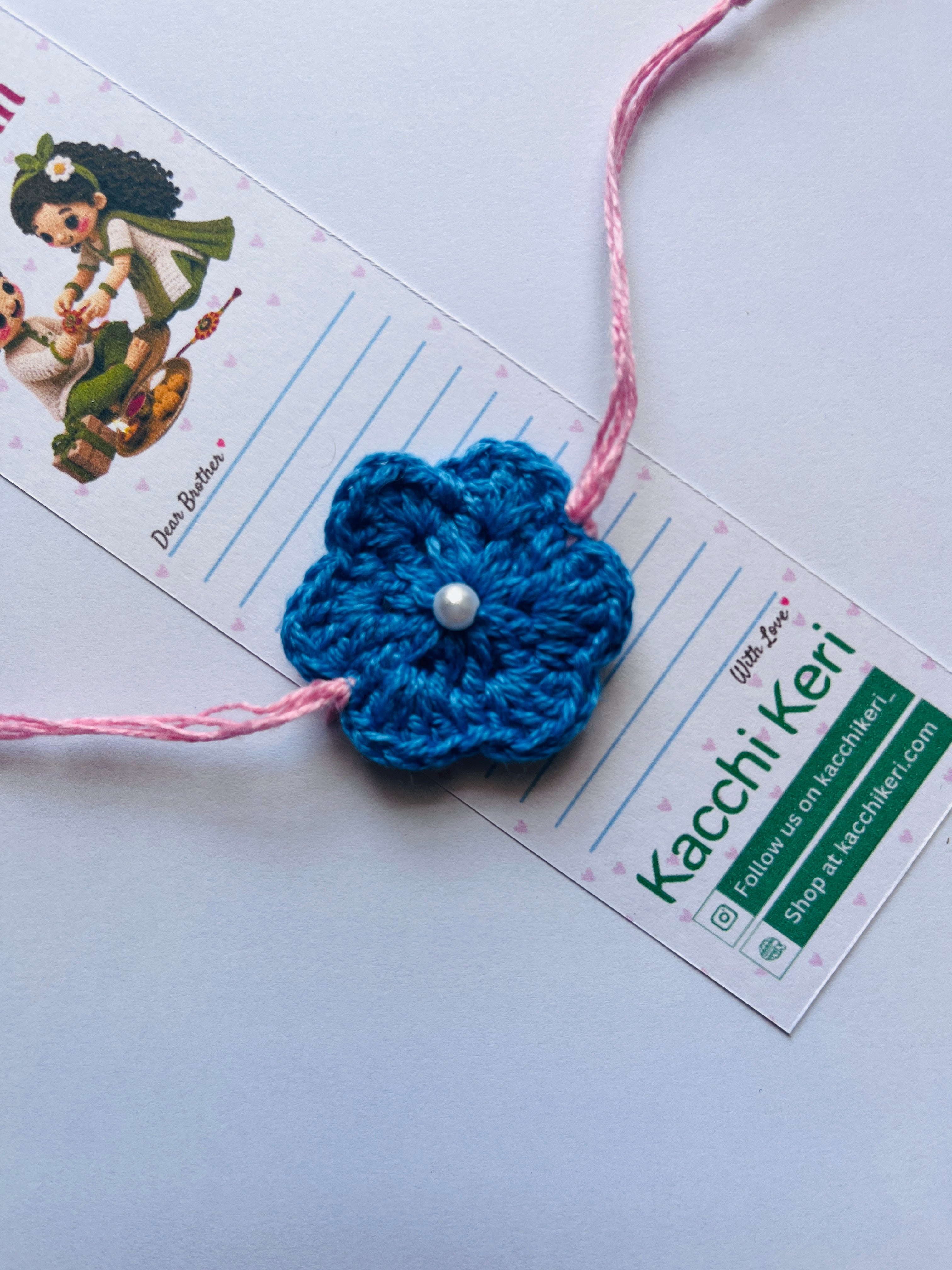 Crochet Flower Rakhi