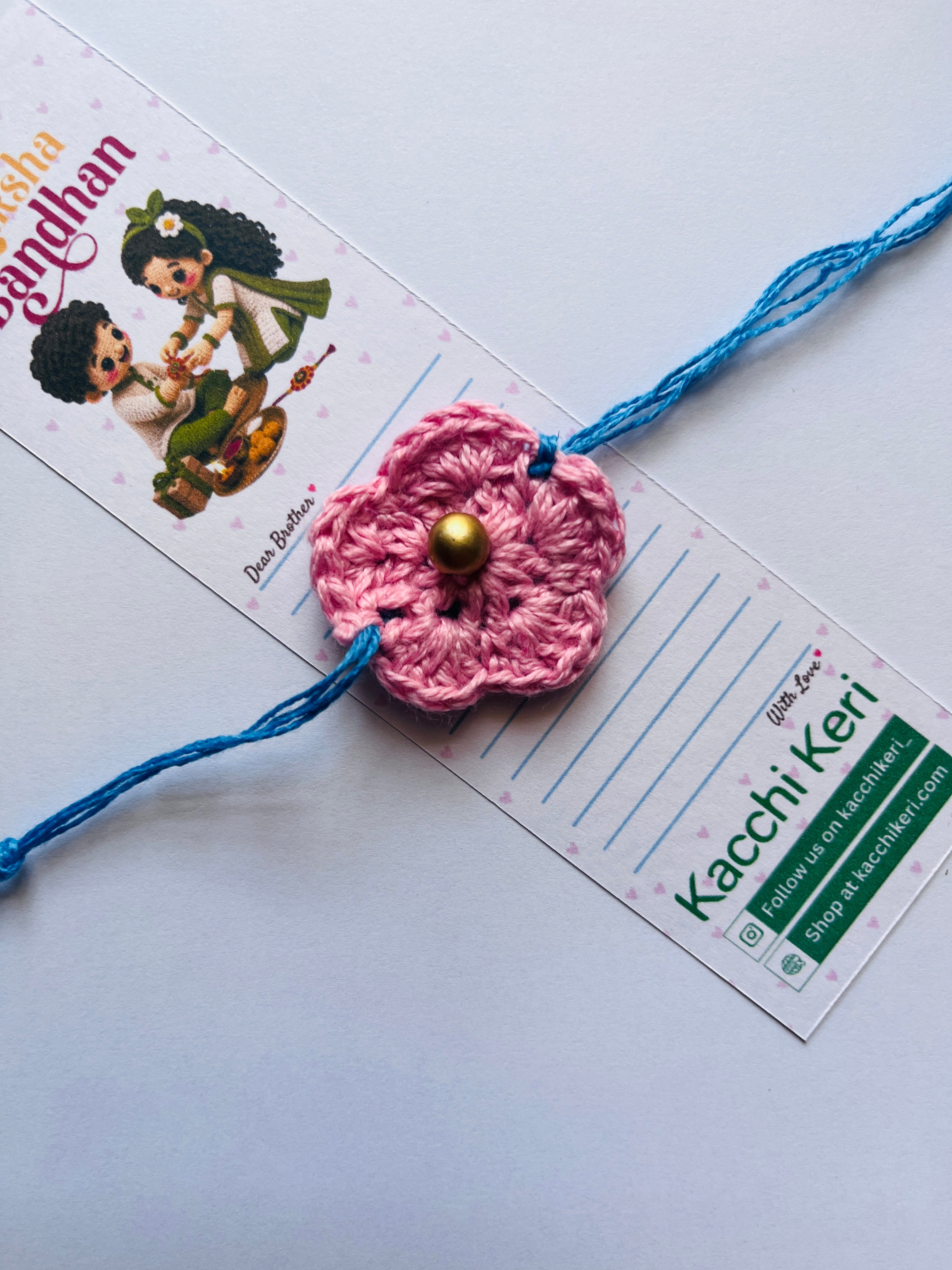 Crochet Flower Rakhi