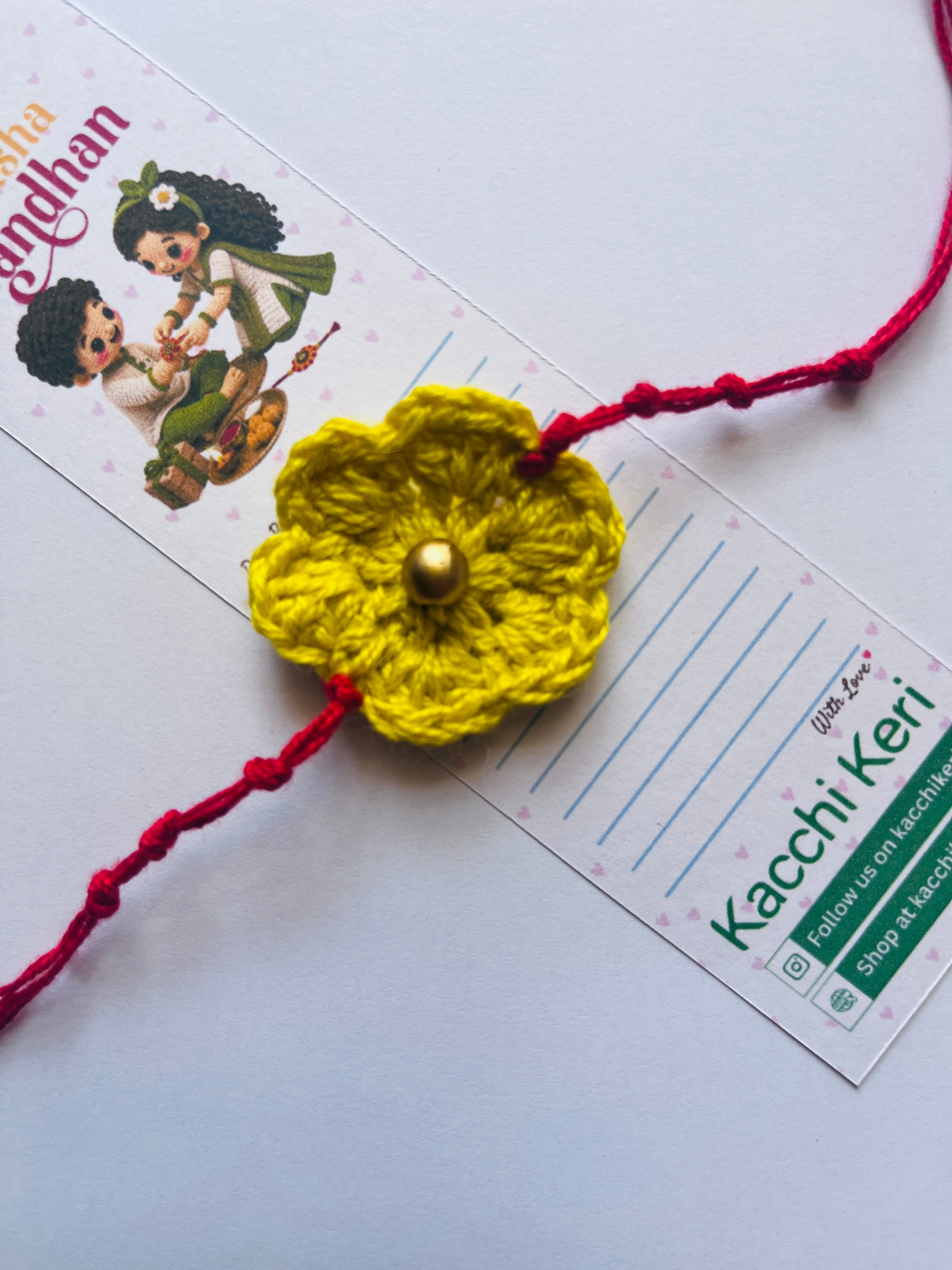 Crochet Flower Rakhi