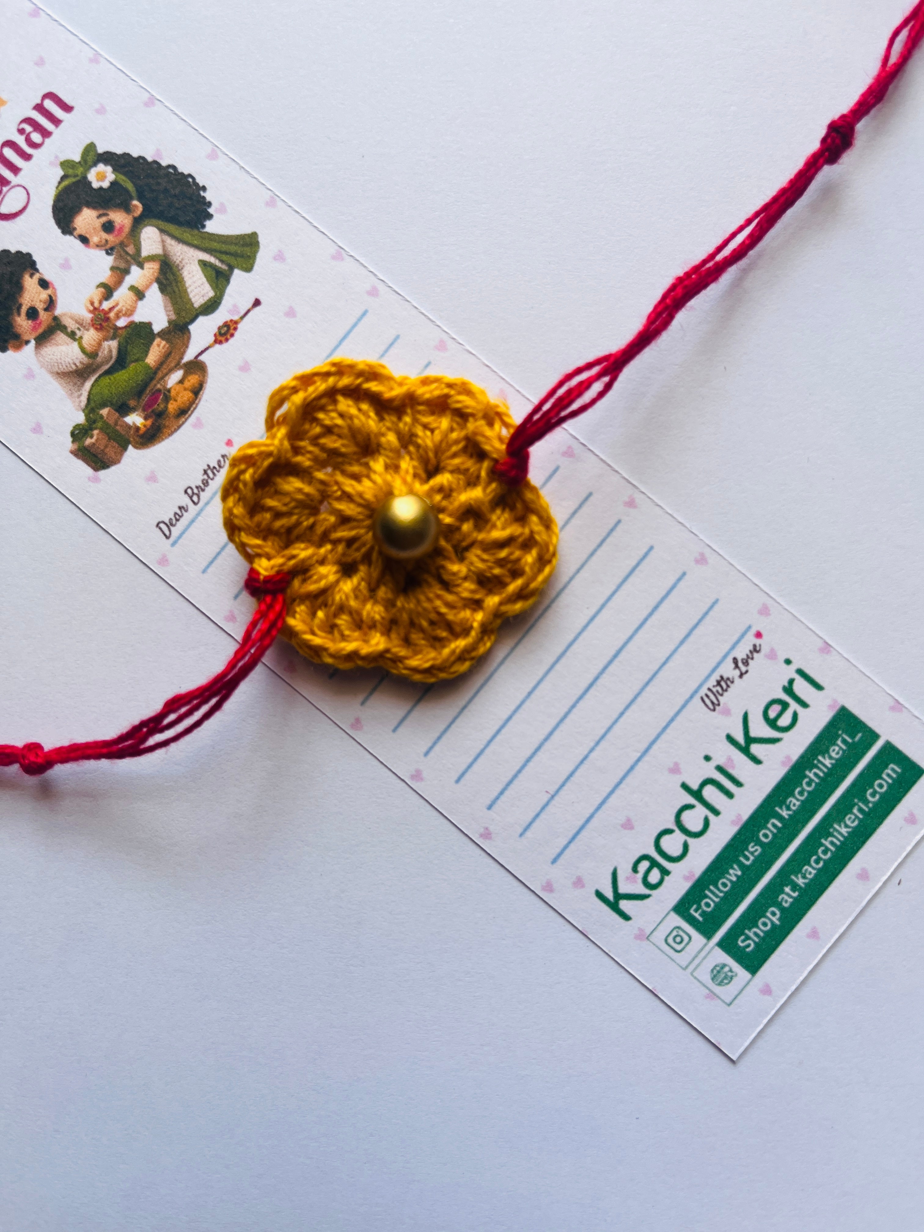 Crochet Flower Rakhi
