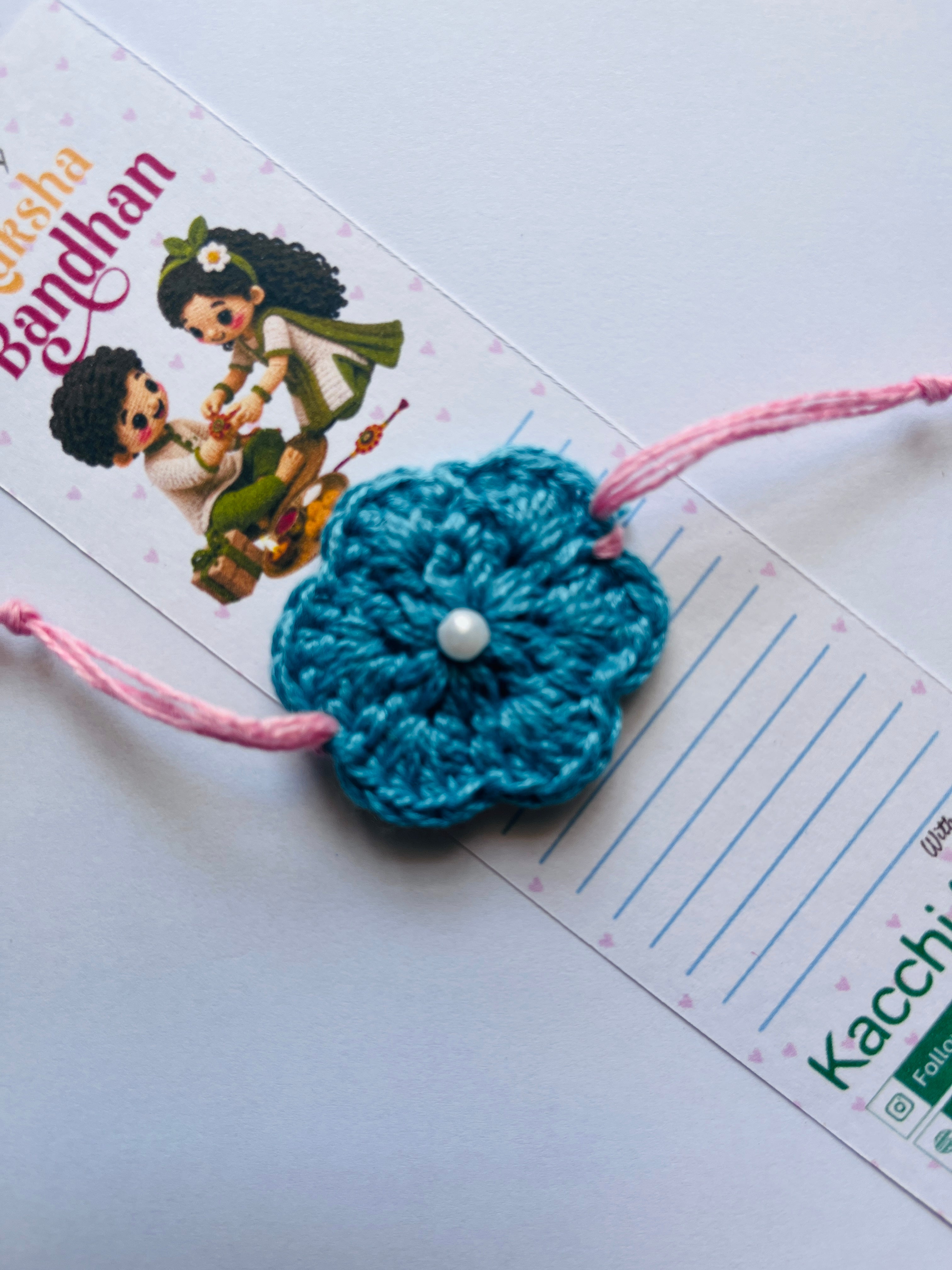 Crochet Flower Rakhi