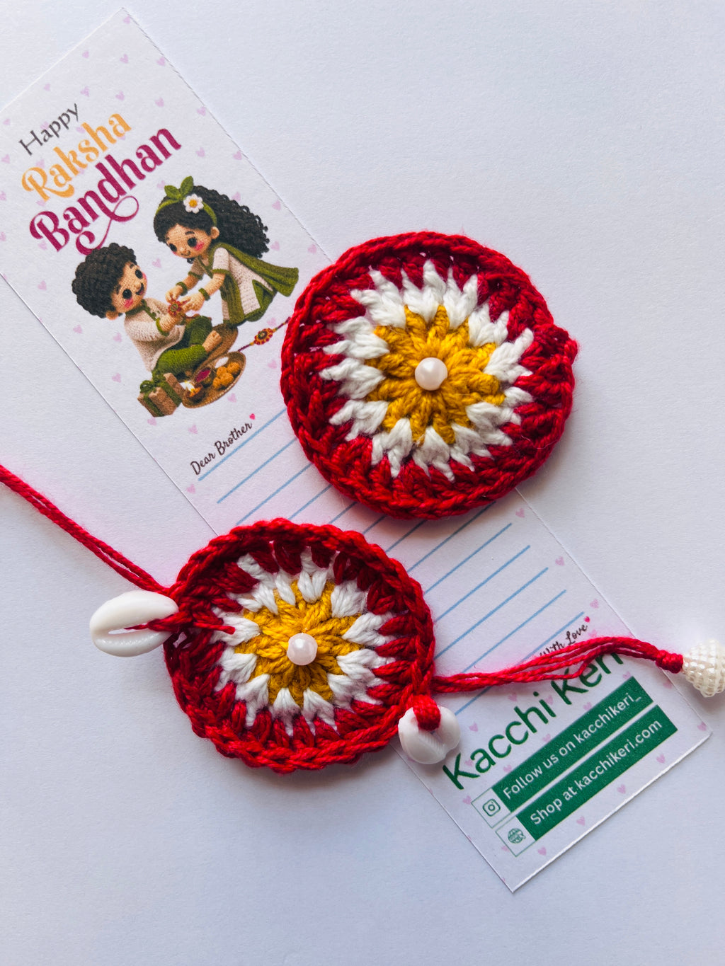 Crochet Bhaiya-Bhabhi Rakhi