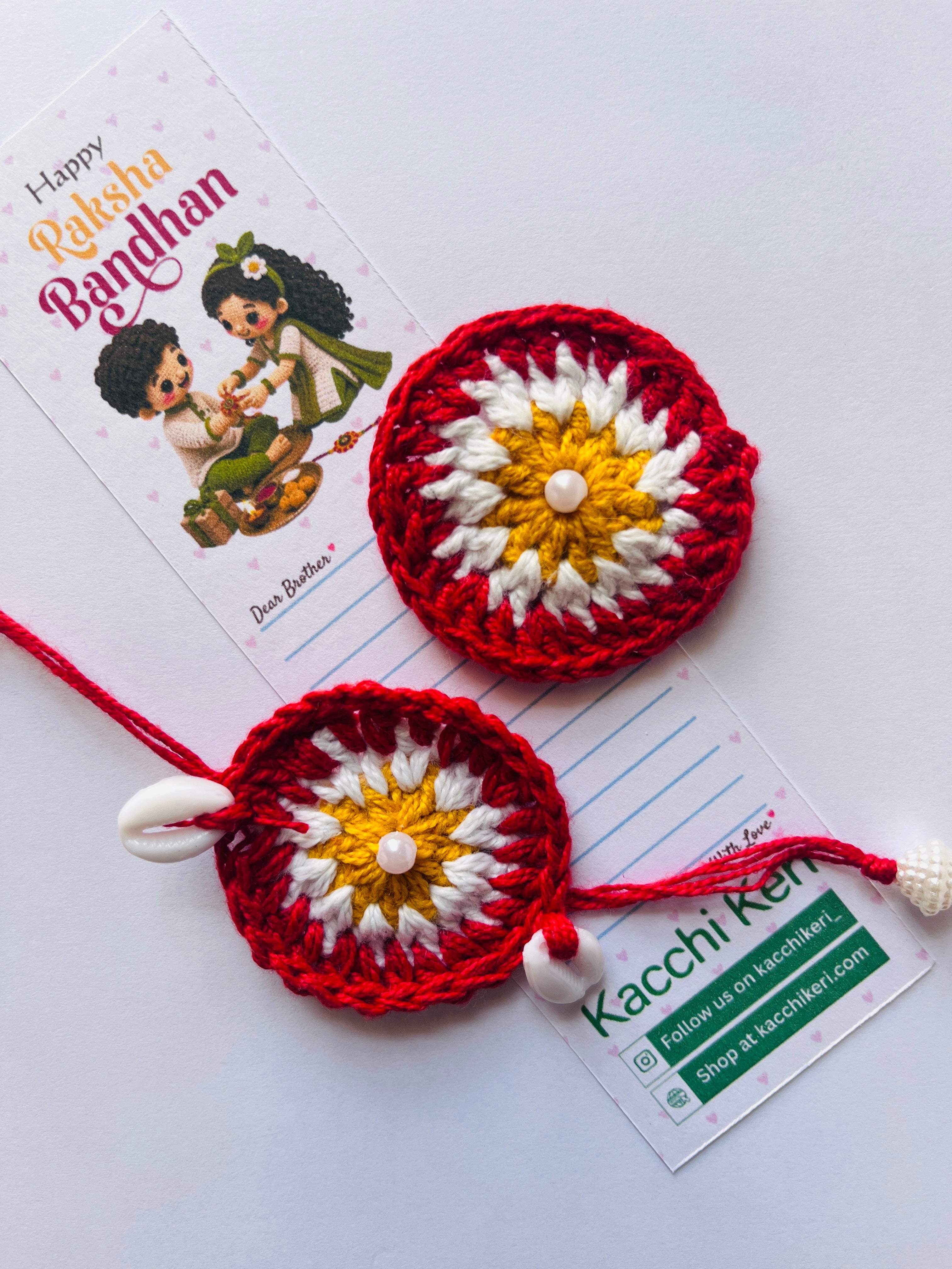 Crochet Bhaiya-Bhabhi Rakhi