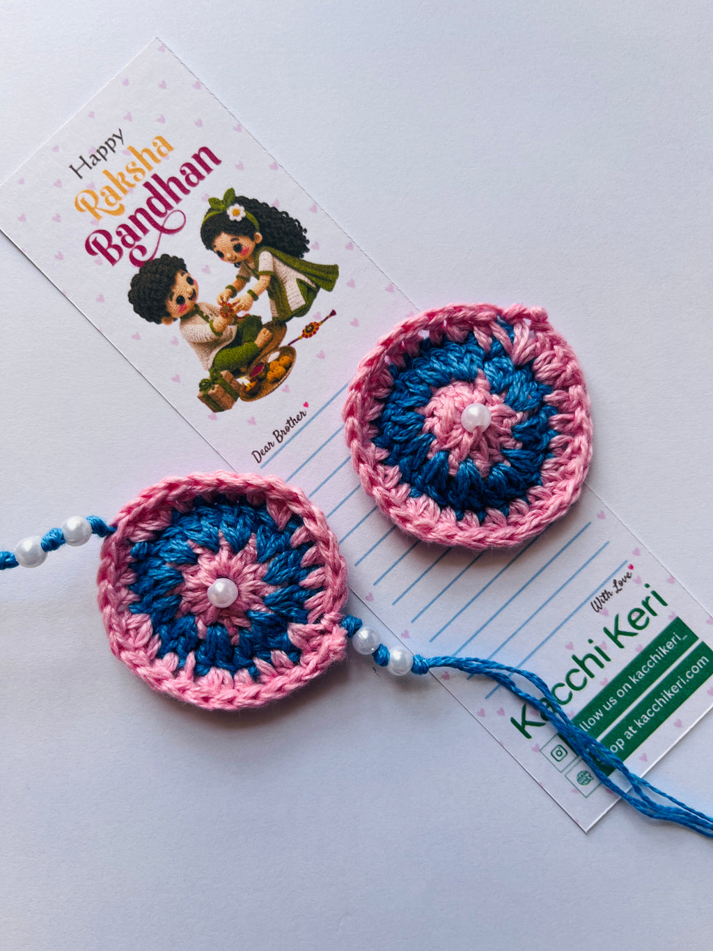 Crochet Bhaiya-Bhabhi Rakhii